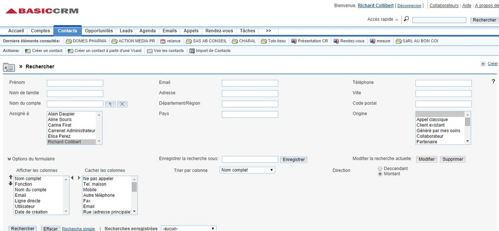 BasicCRM: Gestion des appels entrant & sortant, Process de vente et pipeline, Utilisateurs maximum BasicCRM: Gestion des appels entrant & sortant, Process de vente et pipeline, Utilisateurs maximum