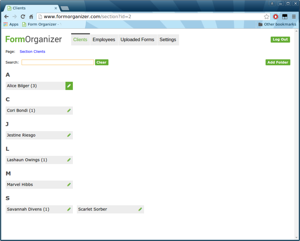 Form Organizer-screenshot-0 Form Organizer-screenshot-0