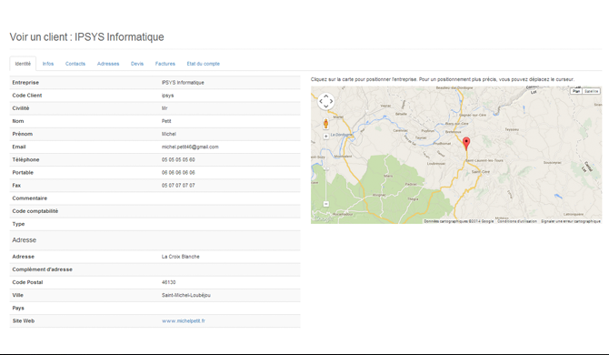FactureNet - FactureNet: Site Web (plugin, formulaire), Suivi de la trésorerie, Fiche produit