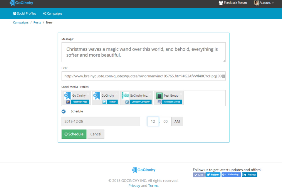GoCinchy Social-screenshot-2 GoCinchy Social-screenshot-2
