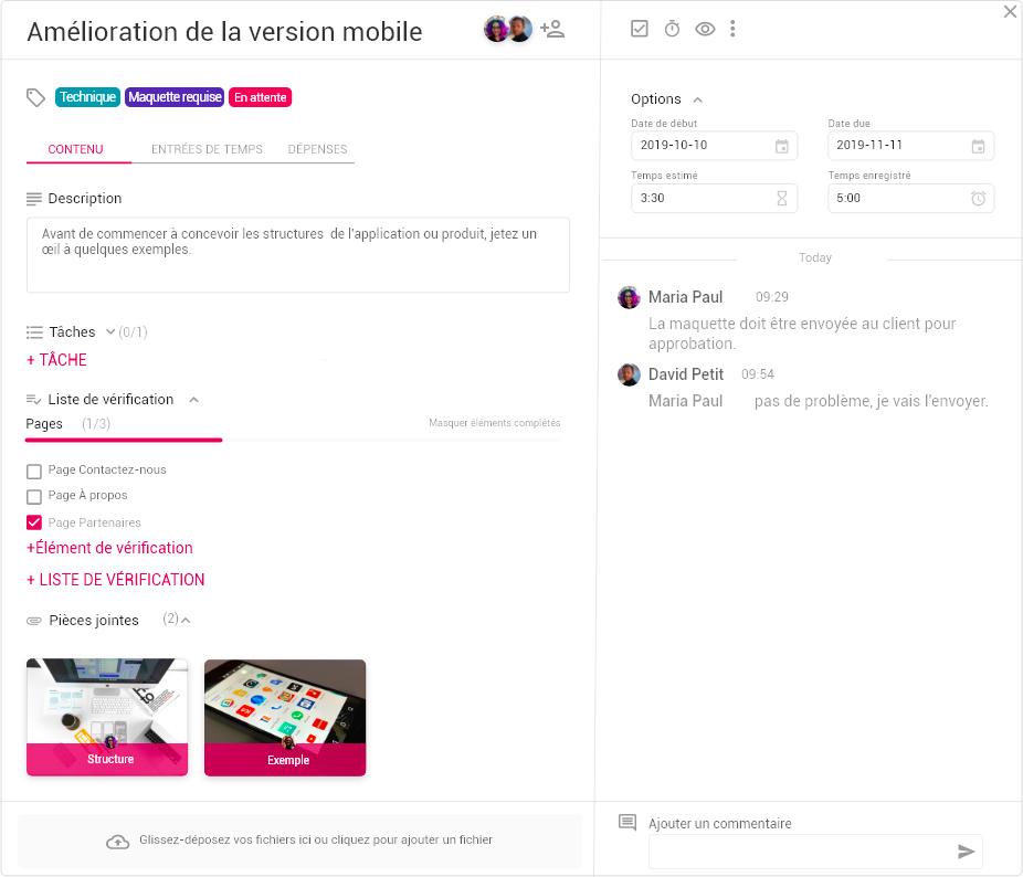 Gestion de tâches et d’équipes Gestion de tâches et d’équipes