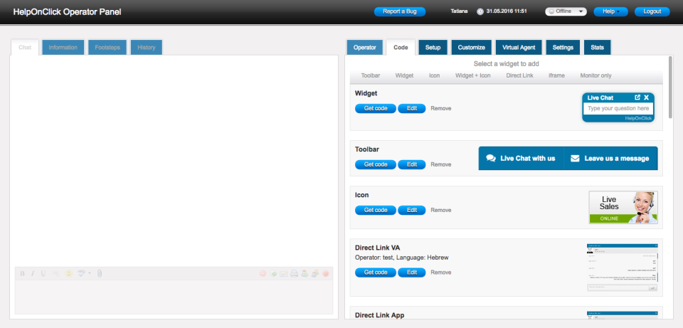 HelpOnClick Live Chat-screenshot-1 HelpOnClick Live Chat-screenshot-1