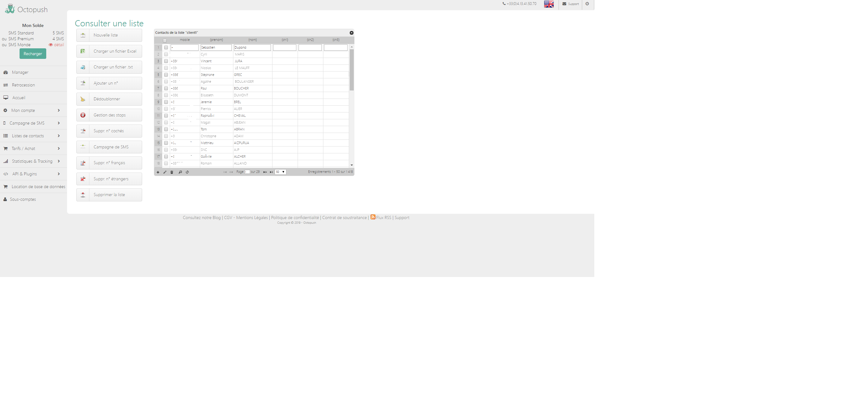 Créez votre liste de contacts Créez votre liste de contacts