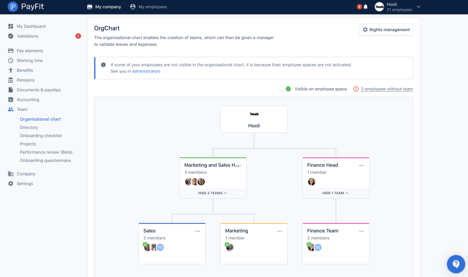 PayFit - OrgChart