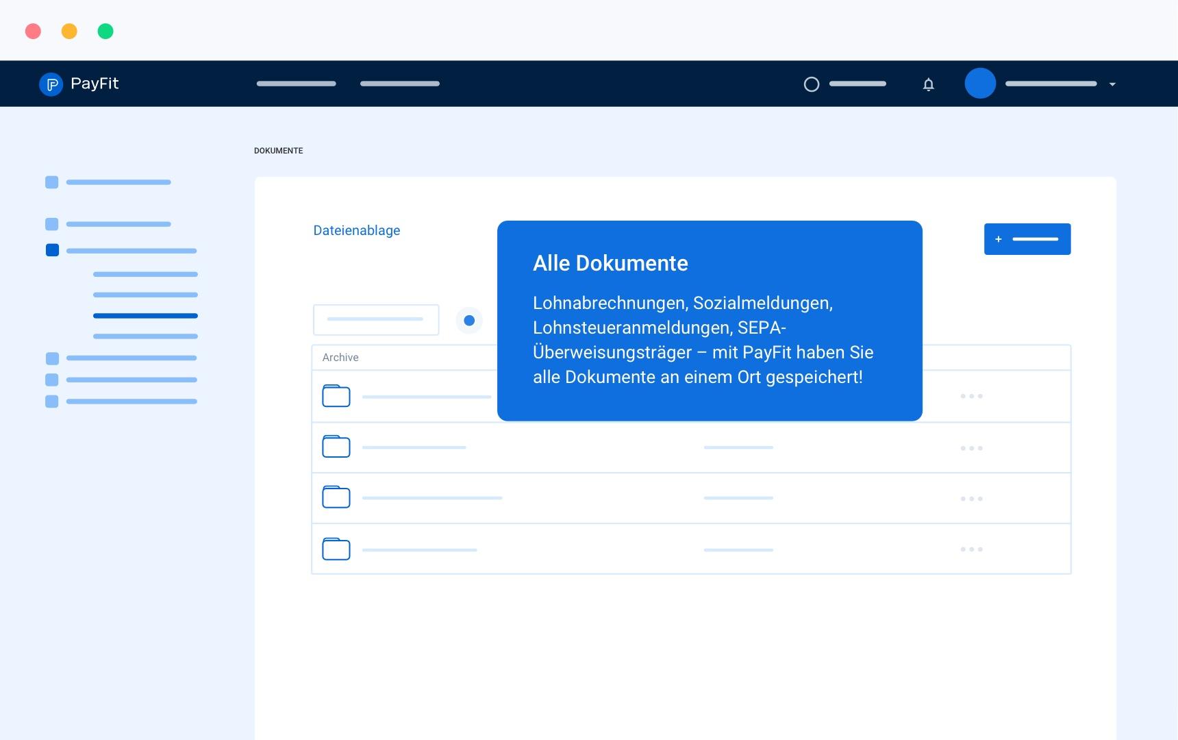 PayFit - Alle wichtigen Dokumente an einem Ort.