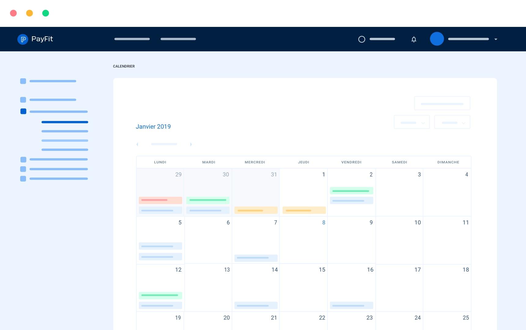 Calendrier Calendrier