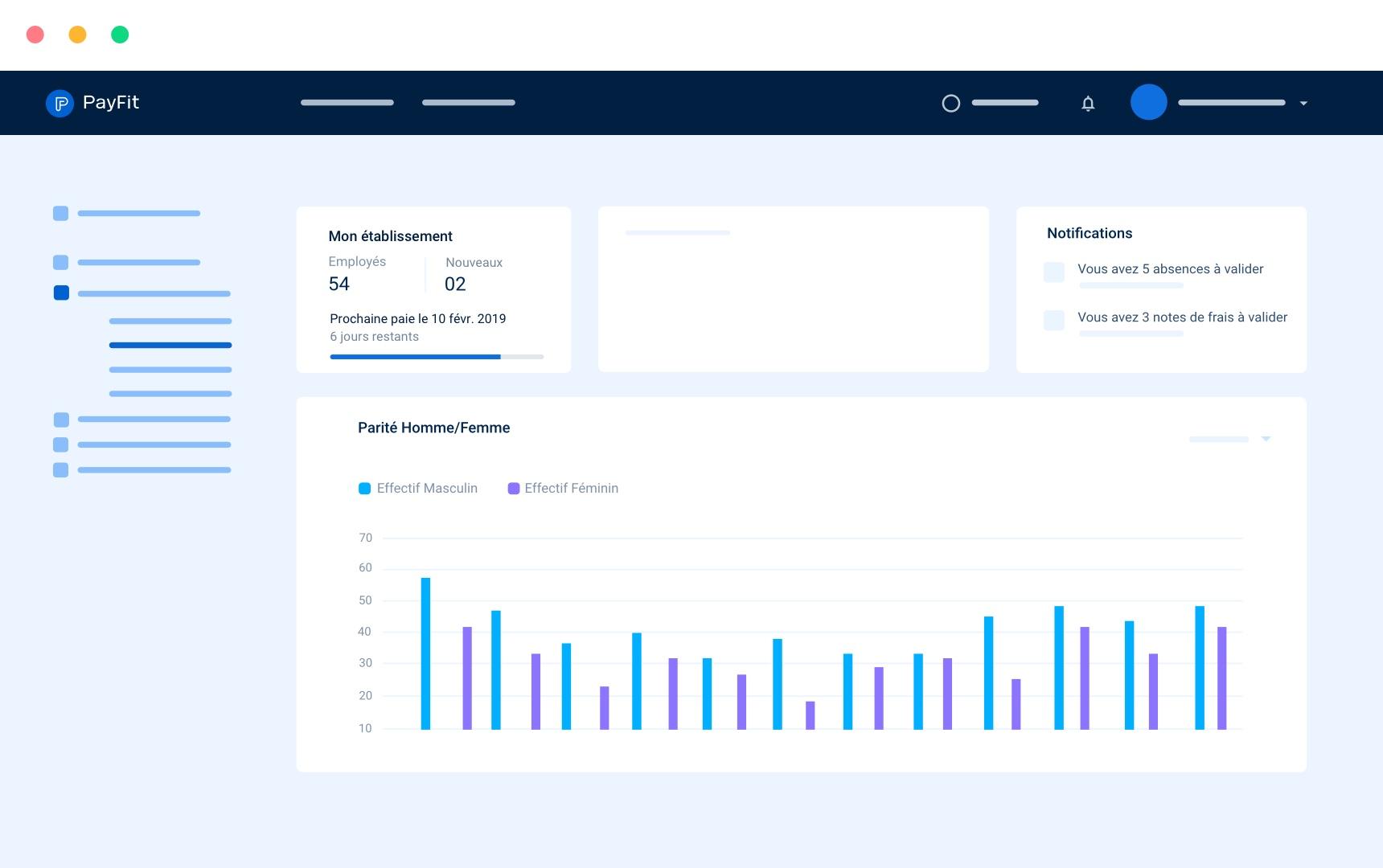 PayFit - Dashboard