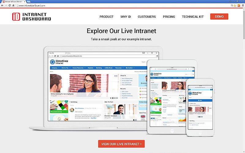 Intranet DASHBOARD-screenshot-0 Intranet DASHBOARD-screenshot-0