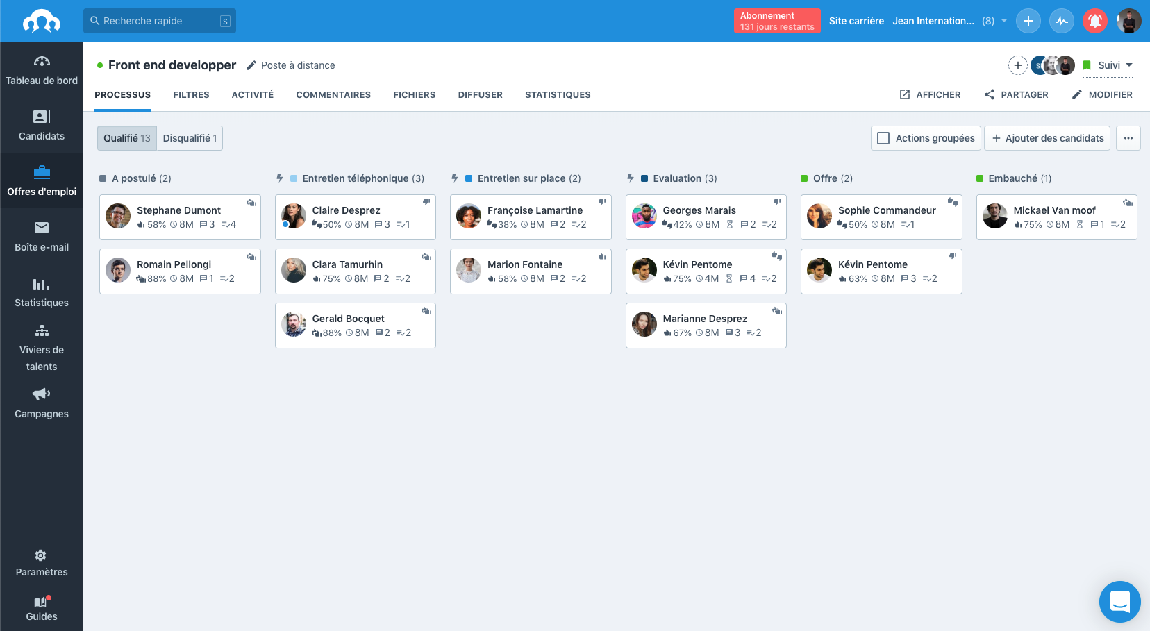 Tellent Recruitee screenshot