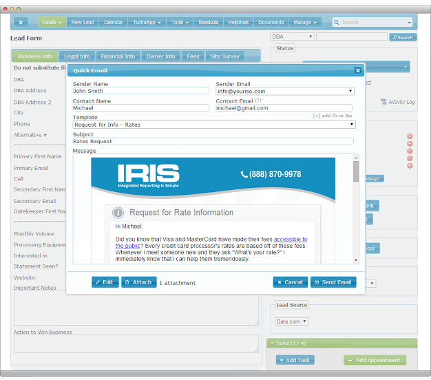 IRIS CRM-screenshot-1 IRIS CRM-screenshot-1