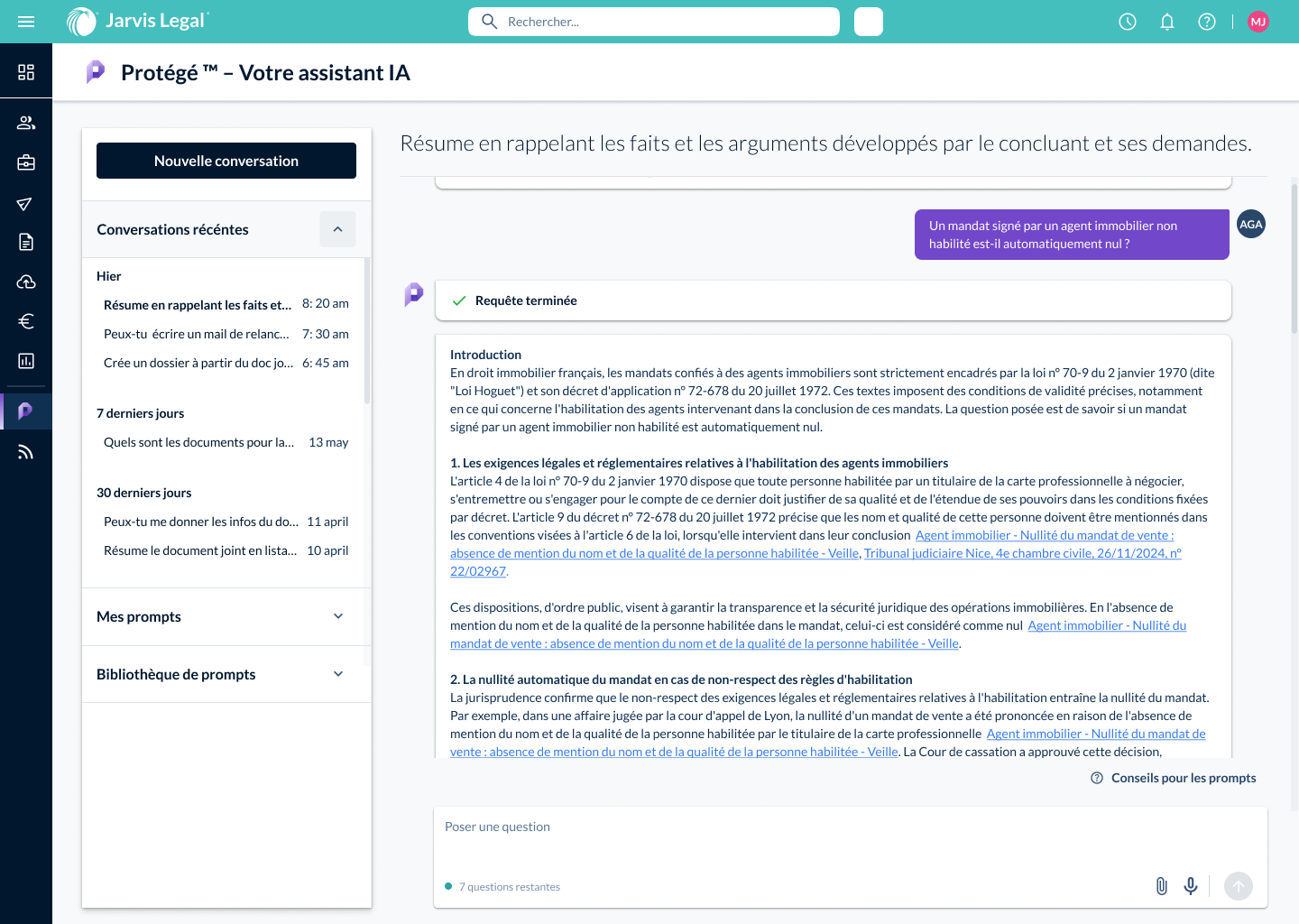 Jarvis Legal - Assistant IA