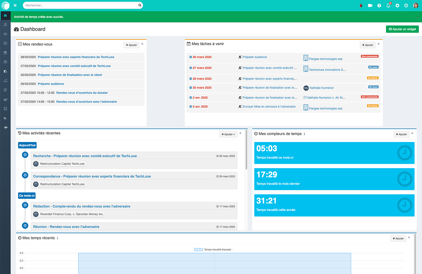 Jarvis Legal - Dashboard