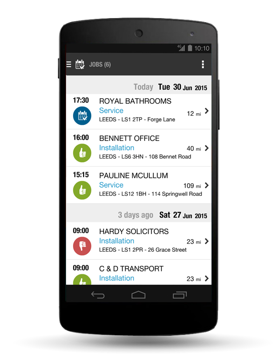 Application mobile
Feuilles de travail
Formulaires de travail
Comptes rendus d'intervention
Prochaines missions Application mobile
Feuilles de travail
Formulaires de travail
Comptes rendus d'intervention
Prochaines missions