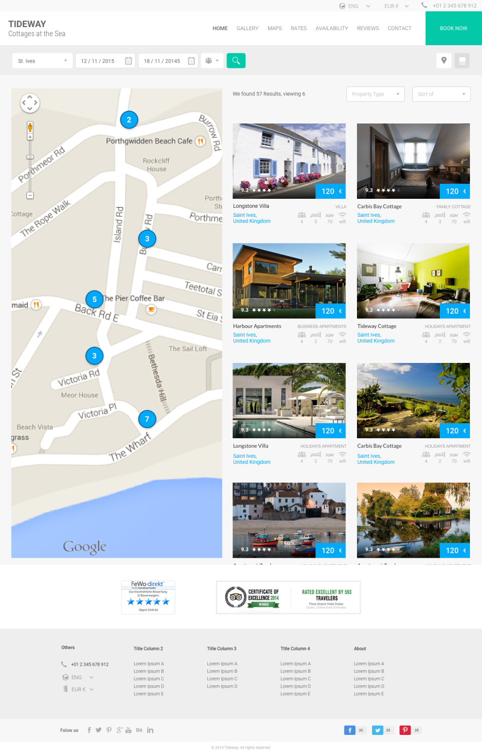 Lodgify - Modèles de sites web de location saisonnière