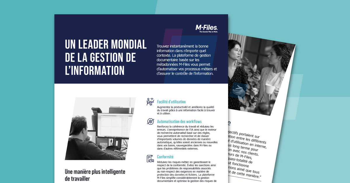 Un leader mondial de la gestion de l'information