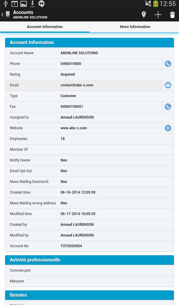 TigerPro CRM: API, Web service, Champs, Gestion des droits TigerPro CRM: API, Web service, Champs, Gestion des droits
