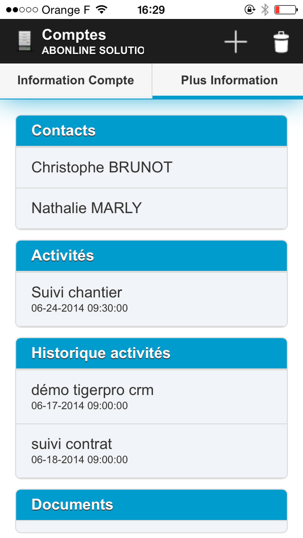 TigerPro CRM: Gestion de campagnes, Application mobile, Tâches et notes TigerPro CRM: Gestion de campagnes, Application mobile, Tâches et notes