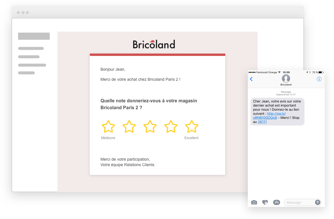Exemple de questionnaires de satisfaction Push Exemple de questionnaires de satisfaction Push