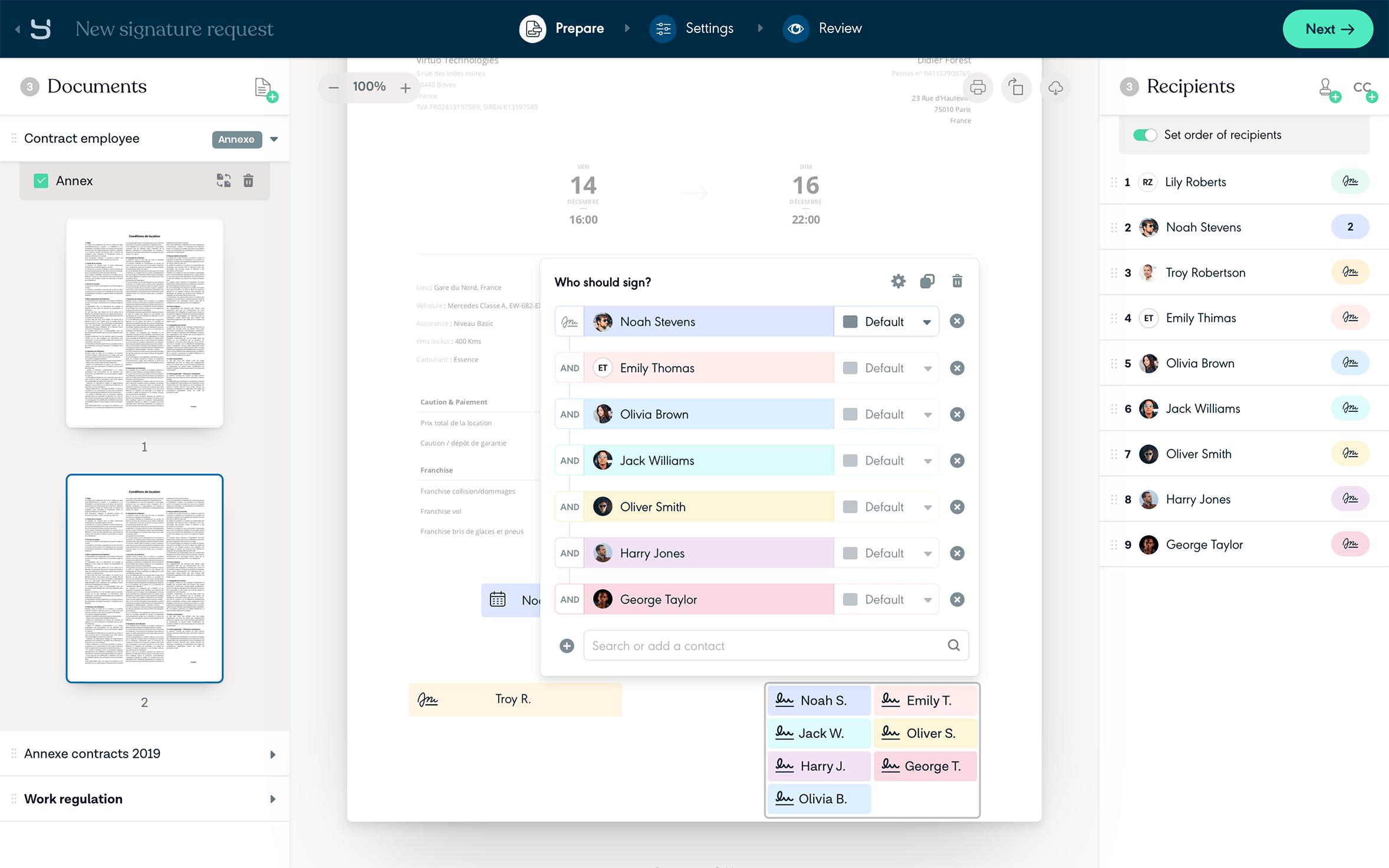 Yousign screenshot