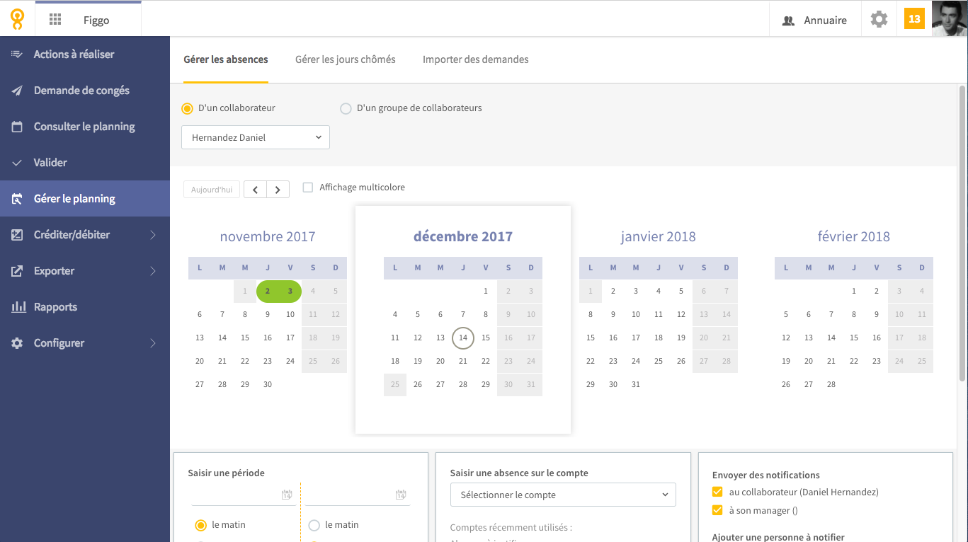 Timmi Absences - Gestion du planning des congés