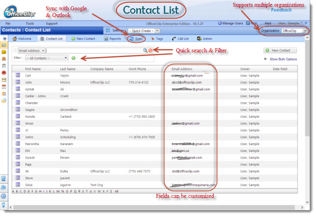 OfficeClip Contact Management-screenshot-0 OfficeClip Contact Management-screenshot-0