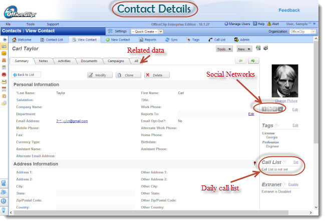 OfficeClip Contact Management-screenshot-1 OfficeClip Contact Management-screenshot-1