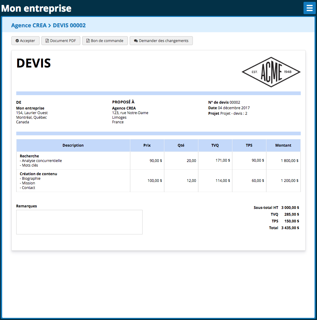 Devis Devis