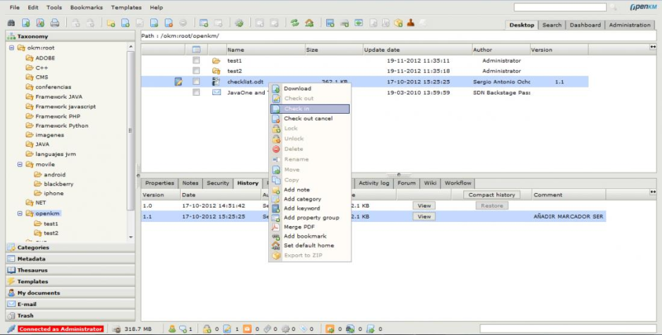 OpenKM - OpenKM-screenshot-0