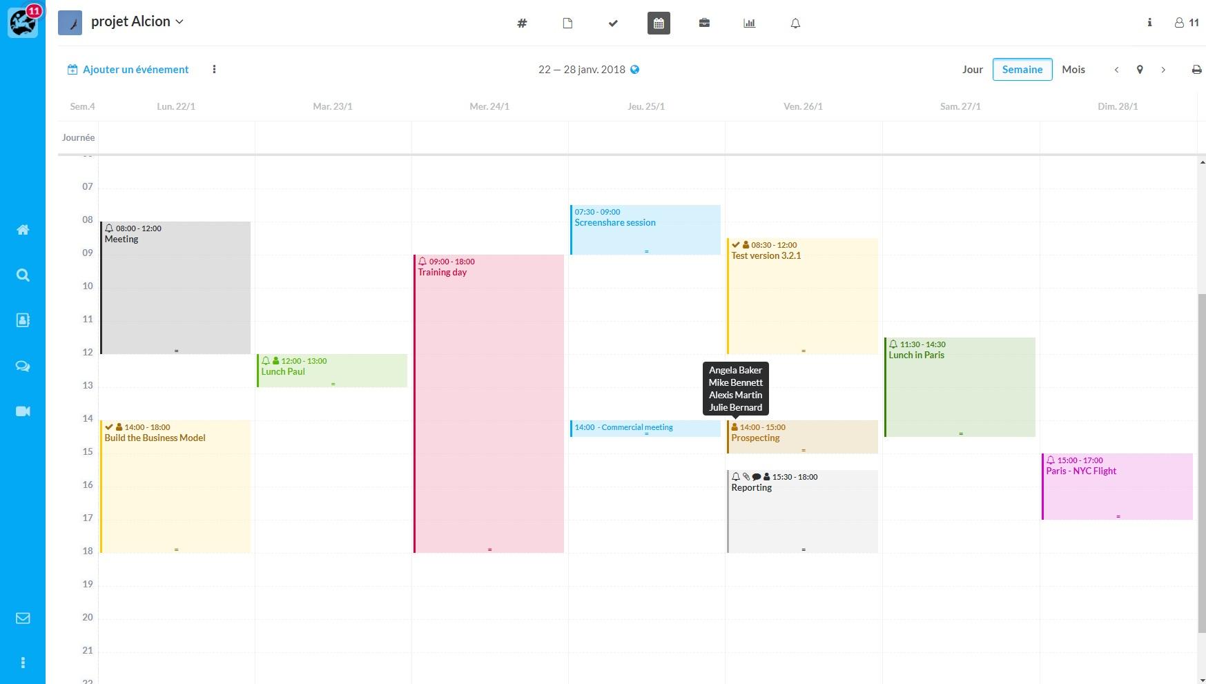 Wimi - Calendario condiviso