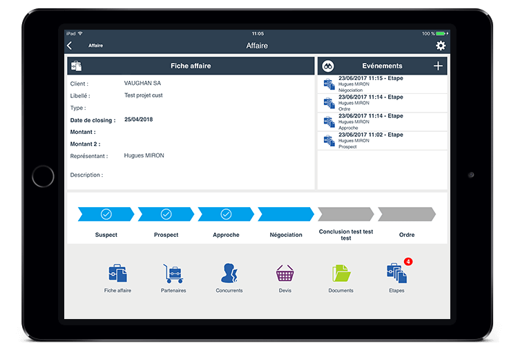 Suivez vos leads et projets clients (documentations rattachée, coefficient de signature, intégration des données dans le pipeline) Suivez vos leads et projets clients (documentations rattachée, coefficient de signature, intégration des données dans le pipeline)