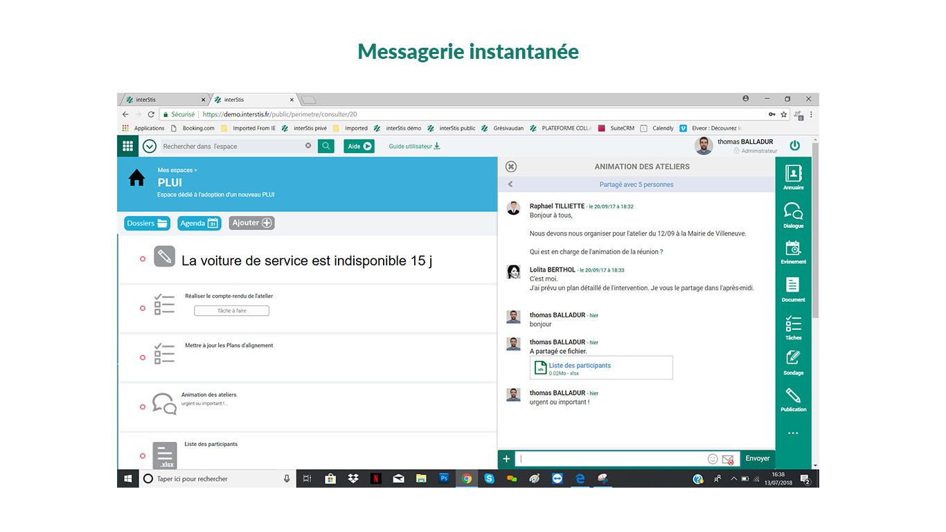 Messagerie instantanée Messagerie instantanée