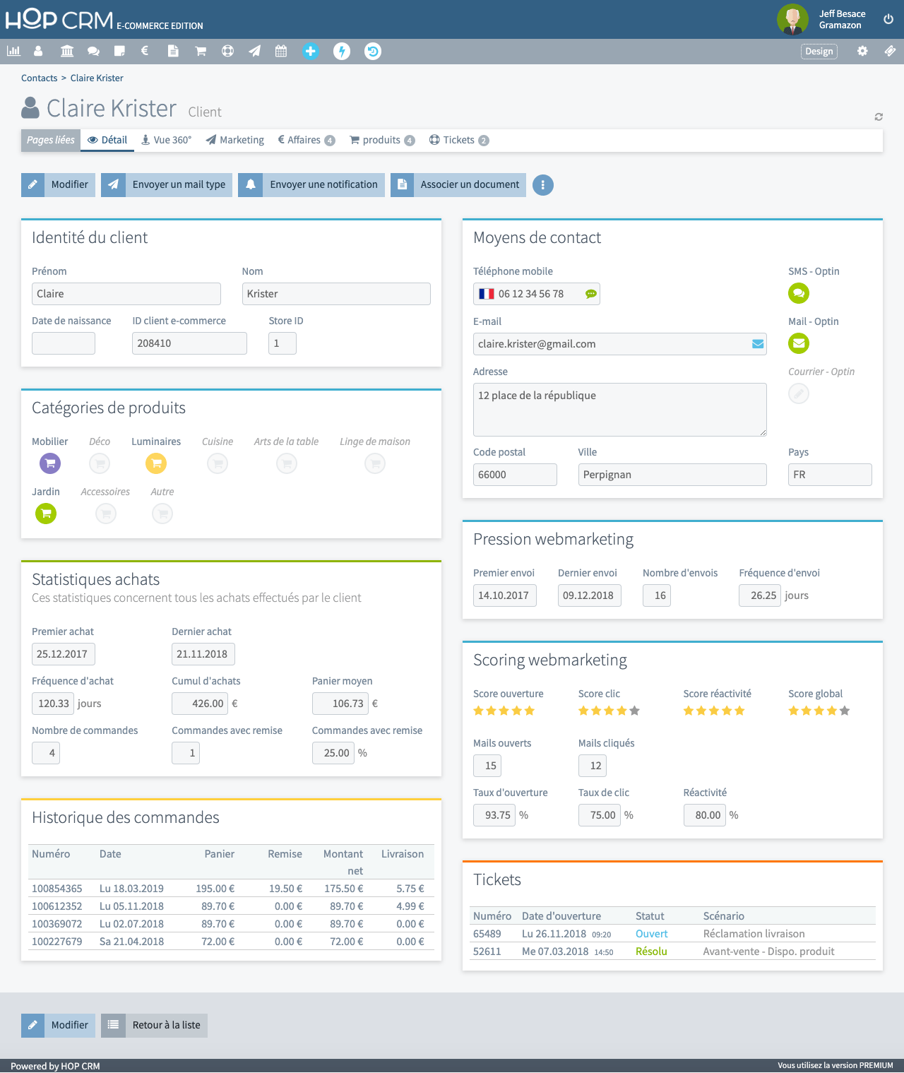 Client e-commerce Client e-commerce