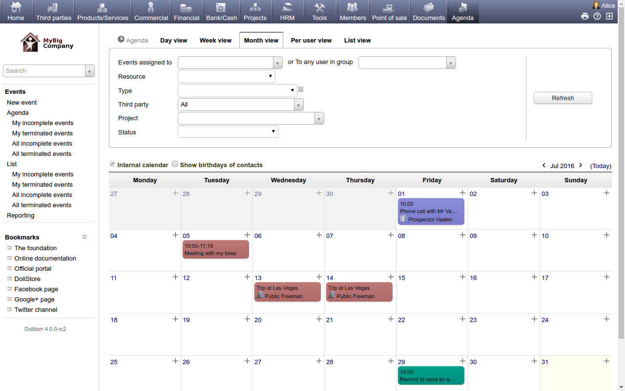 DoliCloud ERP & CRM DoliCloud ERP & CRM
