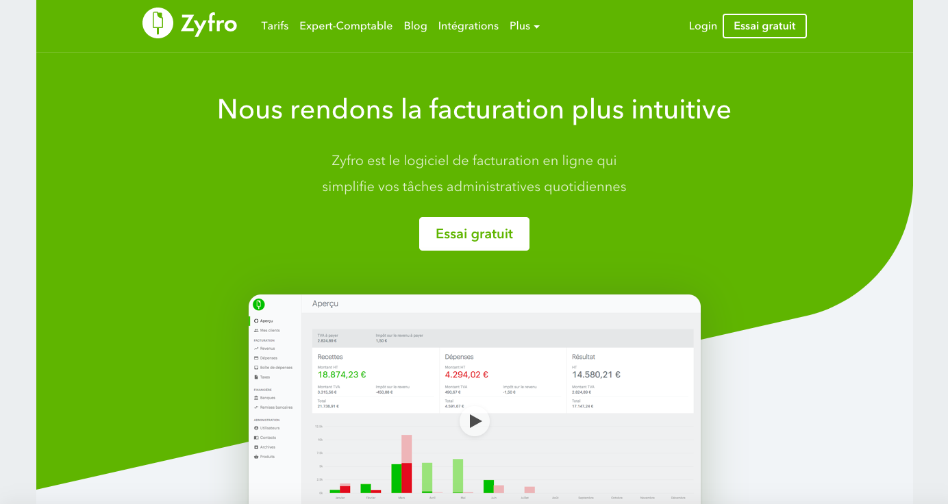Page d'accueil