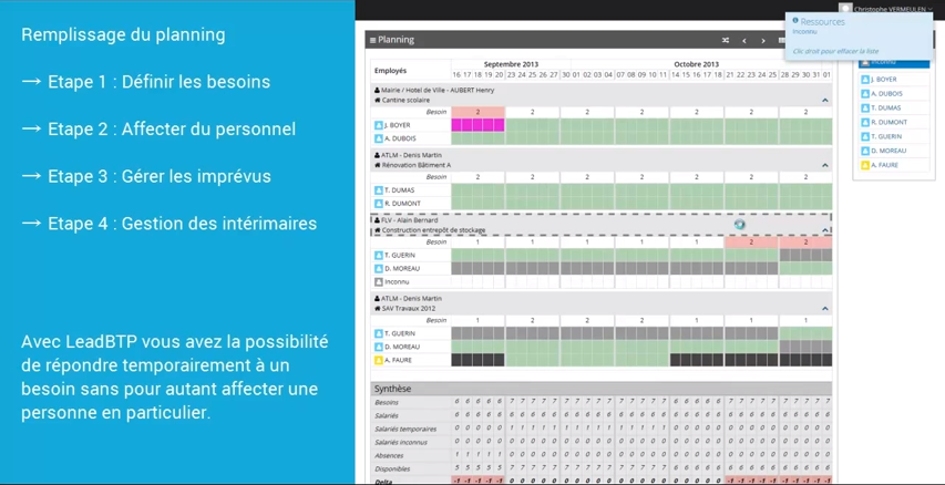 LeadBTP: Rapport de projet, Planification, Visualisation et suivi des projets LeadBTP: Rapport de projet, Planification, Visualisation et suivi des projets