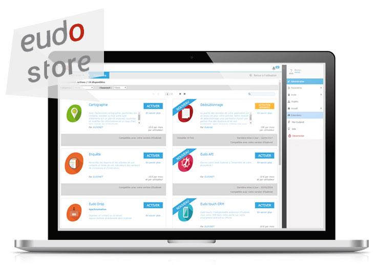 Allez encore plus loin dans la relation avec vos contacts grâce à l’Eudostore et enrichissez votre Eudonet de nouvelles fonctionnalités. Allez encore plus loin dans la relation avec vos contacts grâce à l’Eudostore et enrichissez votre Eudonet de nouvelles fonctionnalités.