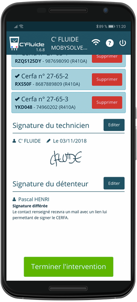 Le client est absent ! Signature différée, il recevra un lien pour signer les CERFA depuis son PC ou son smartphone Le client est absent ! Signature différée, il recevra un lien pour signer les CERFA depuis son PC ou son smartphone