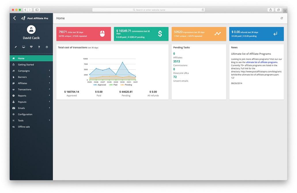 Post Affiliate Pro - Bildschirmfoto 5