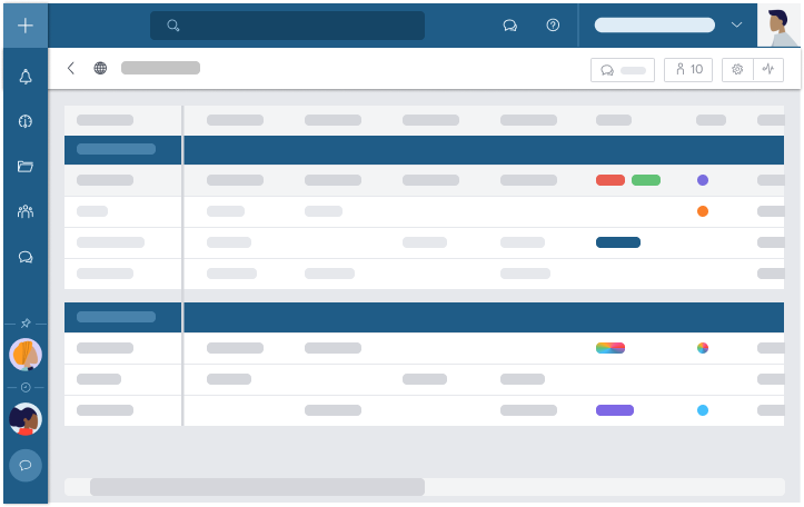 Les filtres personnalisés de la Vue Tableau vous permettent de travailler de manière plus productive et offrent une flexibilité de mise en page pour effectuer une gestion avancée des tâches dans chaque projet. Les filtres personnalisés de la Vue Tableau vous permettent de travailler de manière plus productive et offrent une flexibilité de mise en page pour effectuer une gestion avancée des tâches dans chaque projet.