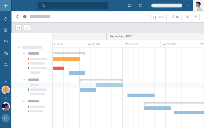 La Timeline met en avant l'avancement du projet et vous permet de rester au courant de ce qui est important pour vous. Ajustez les dates directement depuis la Timeline pour optimiser votre flux de travail. La Timeline met en avant l'avancement du projet et vous permet de rester au courant de ce qui est important pour vous. Ajustez les dates directement depuis la Timeline pour optimiser votre flux de travail.