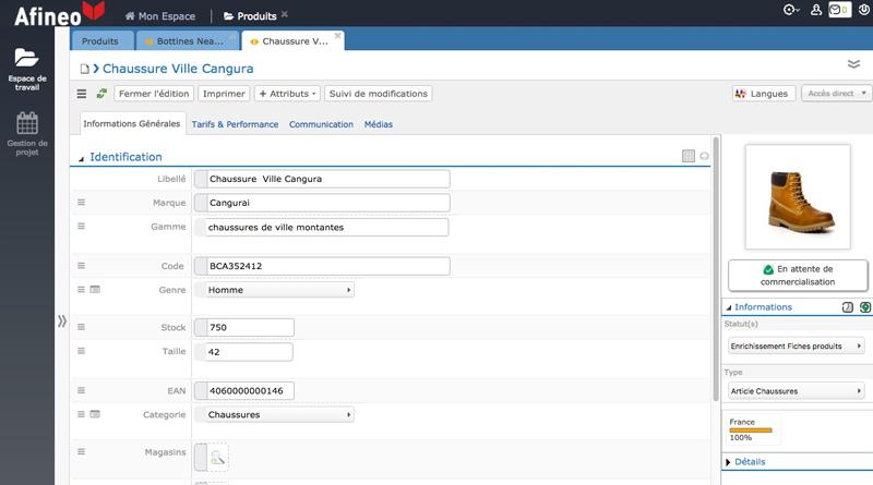 Fiche produit avec champs personnalisables (champ texte, date, choix multiple, zone de texte, formule de calcul etc…) Fiche produit avec champs personnalisables (champ texte, date, choix multiple, zone de texte, formule de calcul etc…)