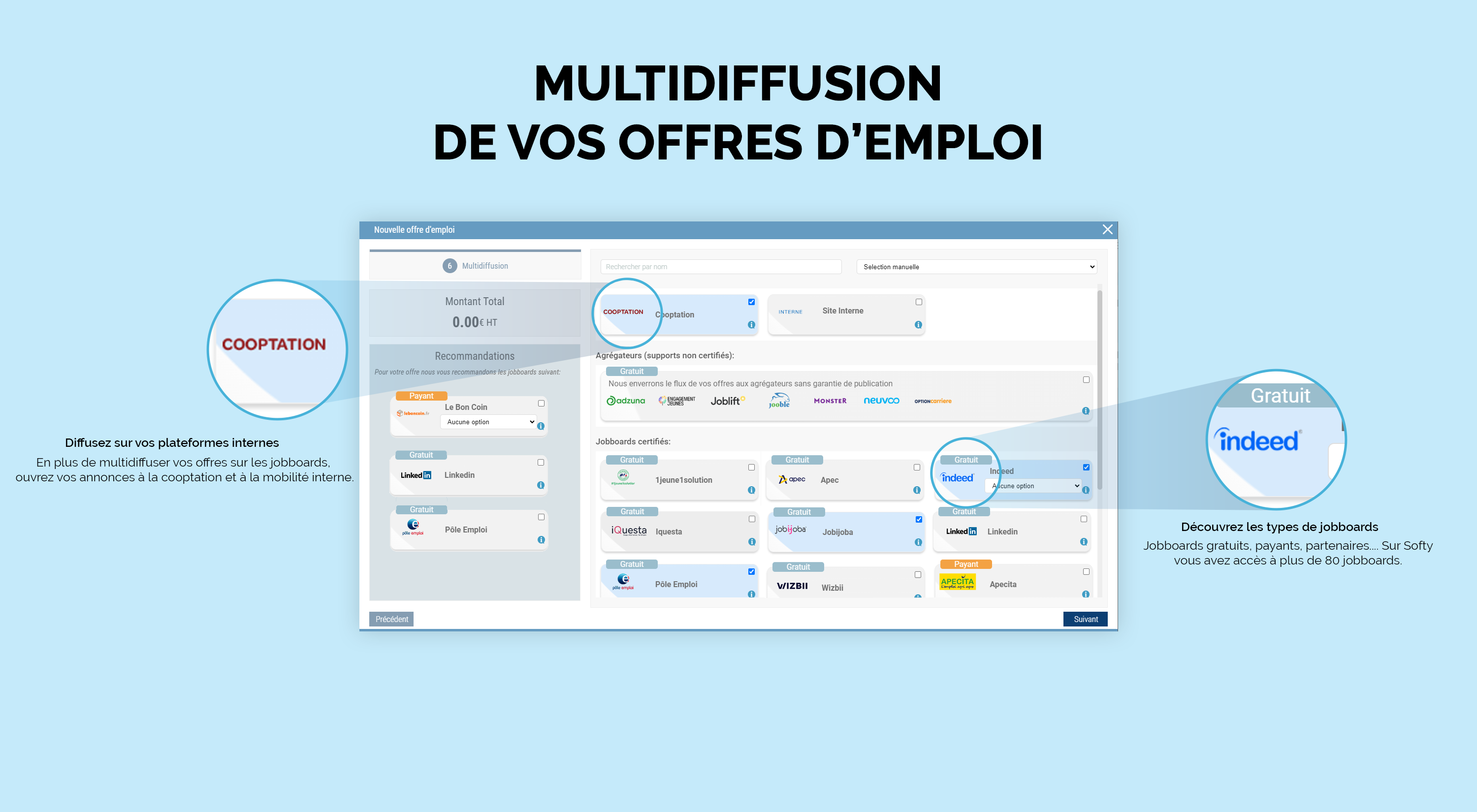 Softy - Multidiffusez vos offres d'emploi