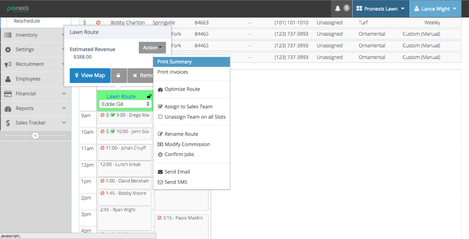 Pronexis Lawn Software-screenshot-1 Pronexis Lawn Software-screenshot-1