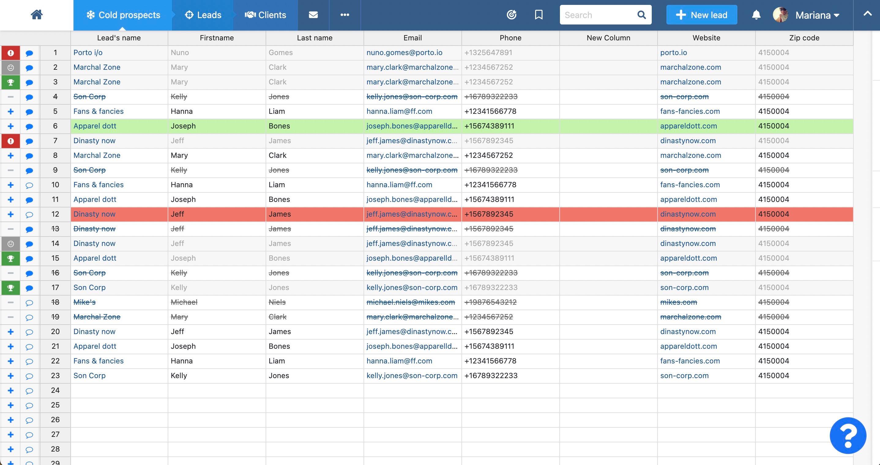 noCRM.io - Liste de prospection