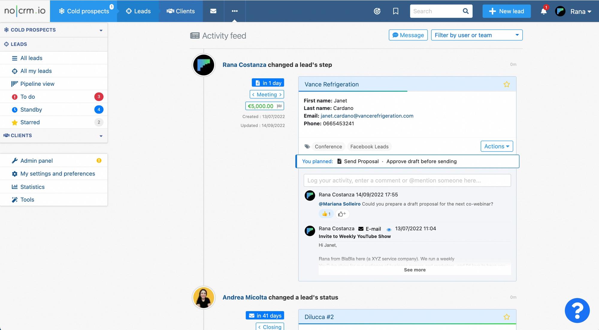 noCRM.io - Screenshot 2