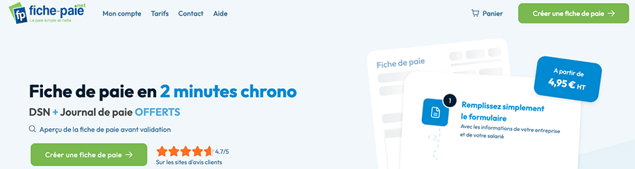 Avis Fiche-Paie.net : Logiciel de paie simple et facile pour TPE (40 000 clients) - Appvizer