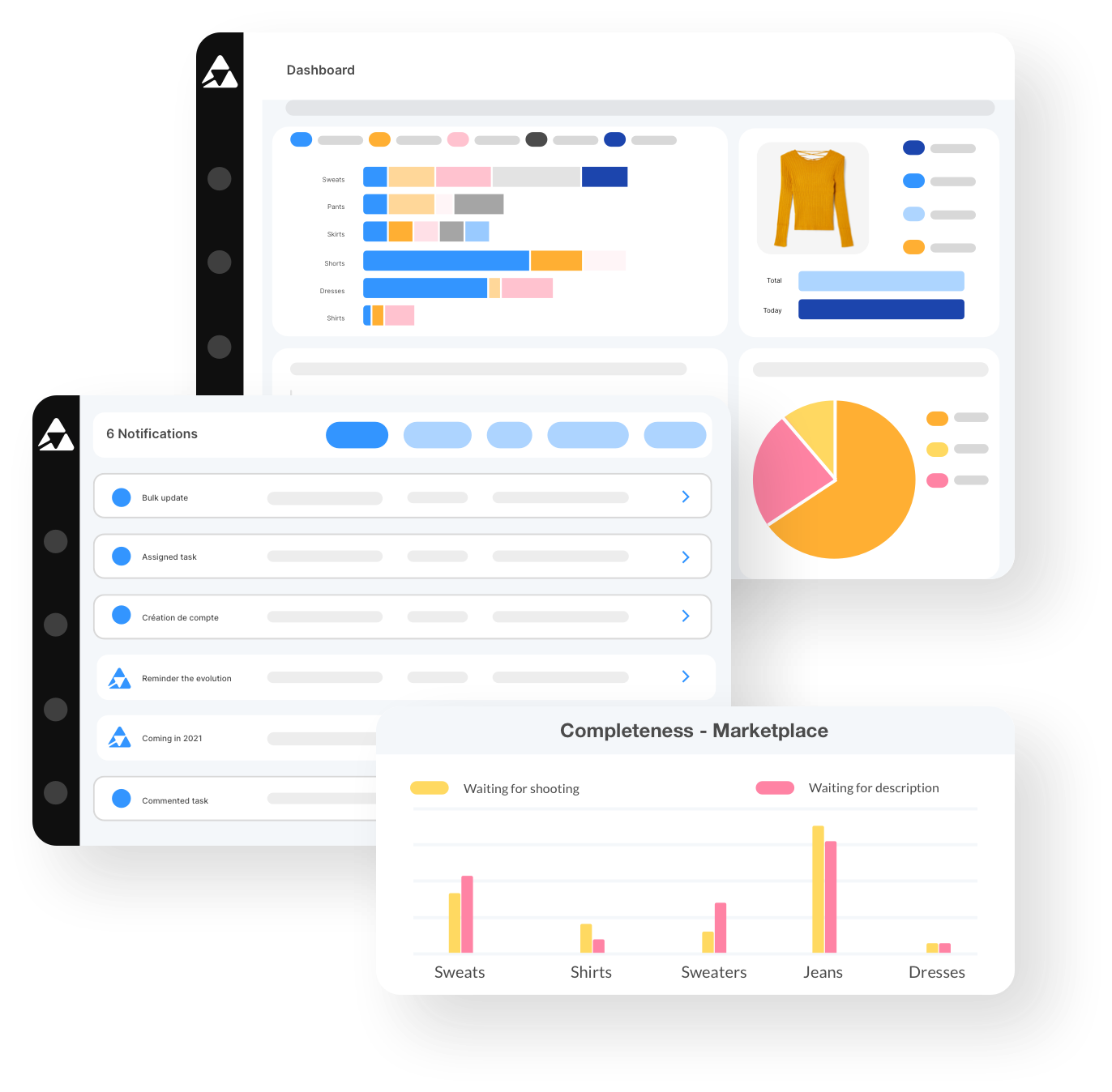 Quable PIM - Product dashboard Quable PIM - Product dashboard