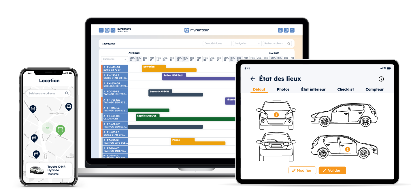 Myrentcar - Logiciel de location de véhicule myrentcar