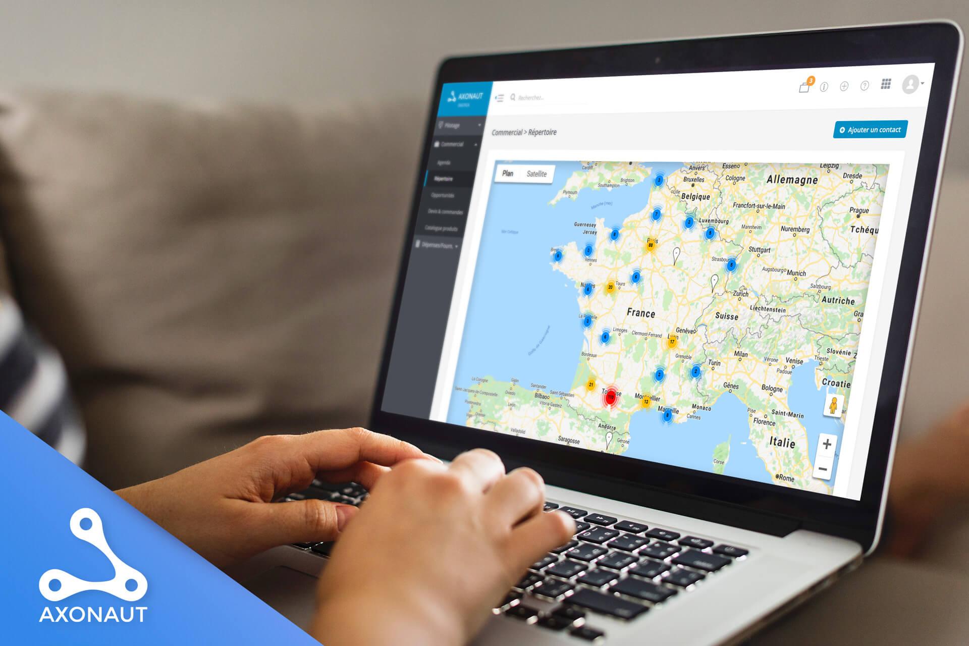 Retrouvez vos prospects/clients sur une carte ! Retrouvez vos prospects/clients sur une carte !