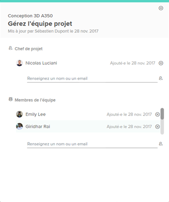 TAMPLO : Gestion de l'équipe projet. Ajout des collaborateurs et définition des rôles TAMPLO : Gestion de l'équipe projet. Ajout des collaborateurs et définition des rôles